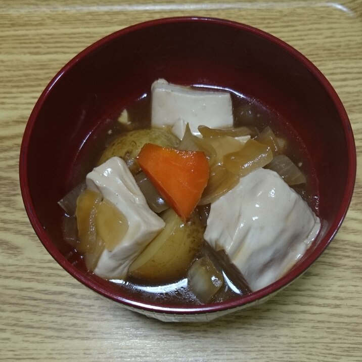 「醤油と蜂蜜で作る」あんかけ煮物